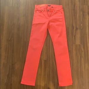 J Crew Matchstick Coral Jeans
